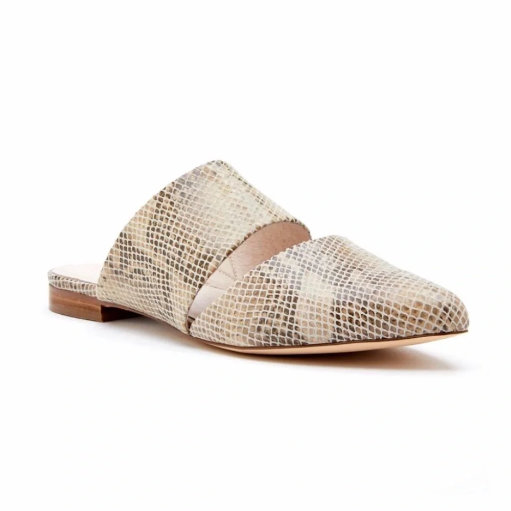 MATISSE | Berlin Natural‎ Snake Mules 7.5 $129